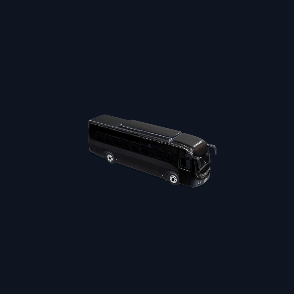Sleek Black Bus model pack
